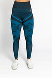 Blue Camo Leggings